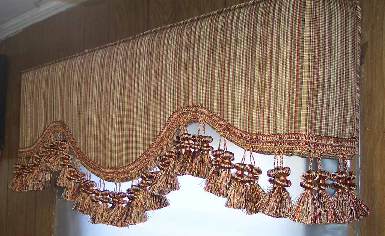 Cave Creek upholstered cornice boards